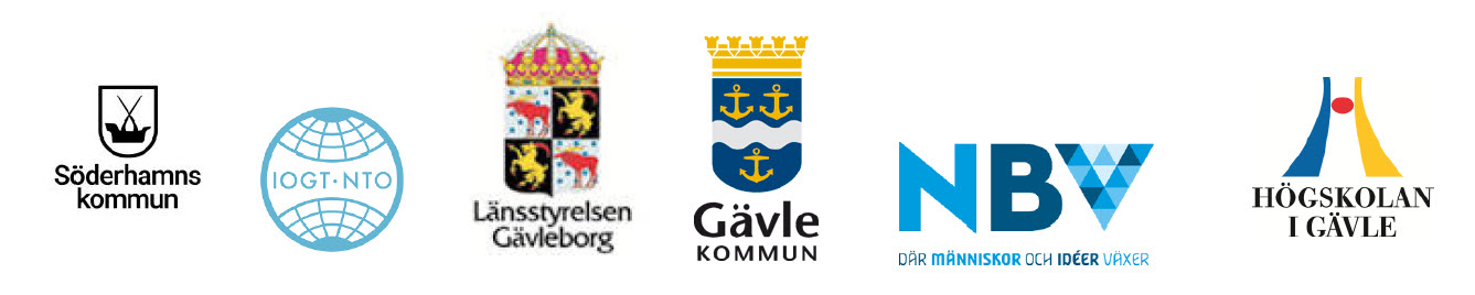 Arrangörer: Söderhamns kommun, IOGT-NTO, Länsstyrelsen Gävleborg, Gävle kommun, NBV, Högskolan i Gävle