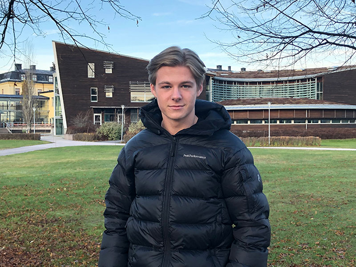 Albin Larsson, student  på Tekniskt basår, Högskolan i Gävle.