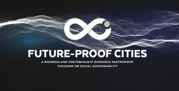 Logotype för företagsforskarskolan Future-Proof Cities